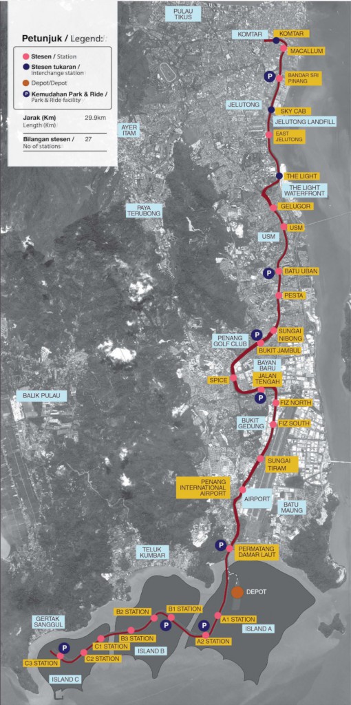 Bayan-Lepas-LRT-Map