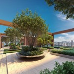 Rooftop garden -looking to Gurney