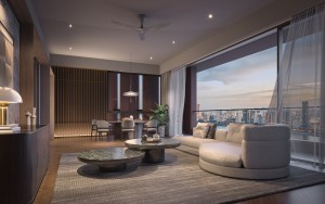 TypeD living dining view 2-night