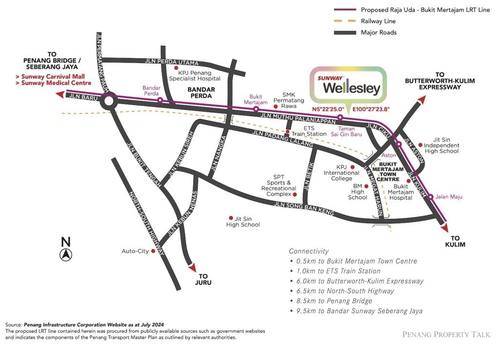 sunway-wellesley-serene-villas-location-map